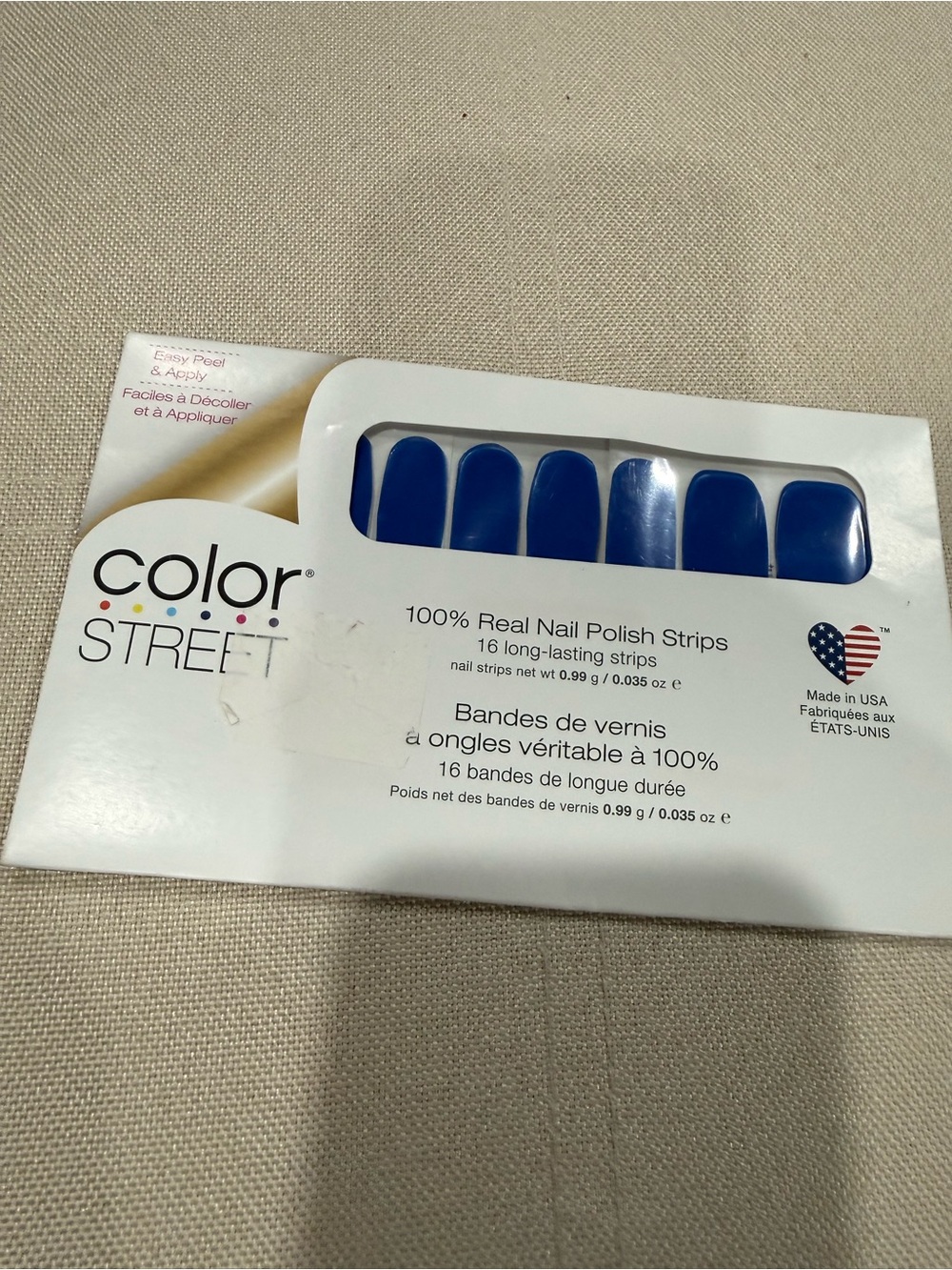 Color Street Greeking Out Nail Polish Strips - Navy Blue